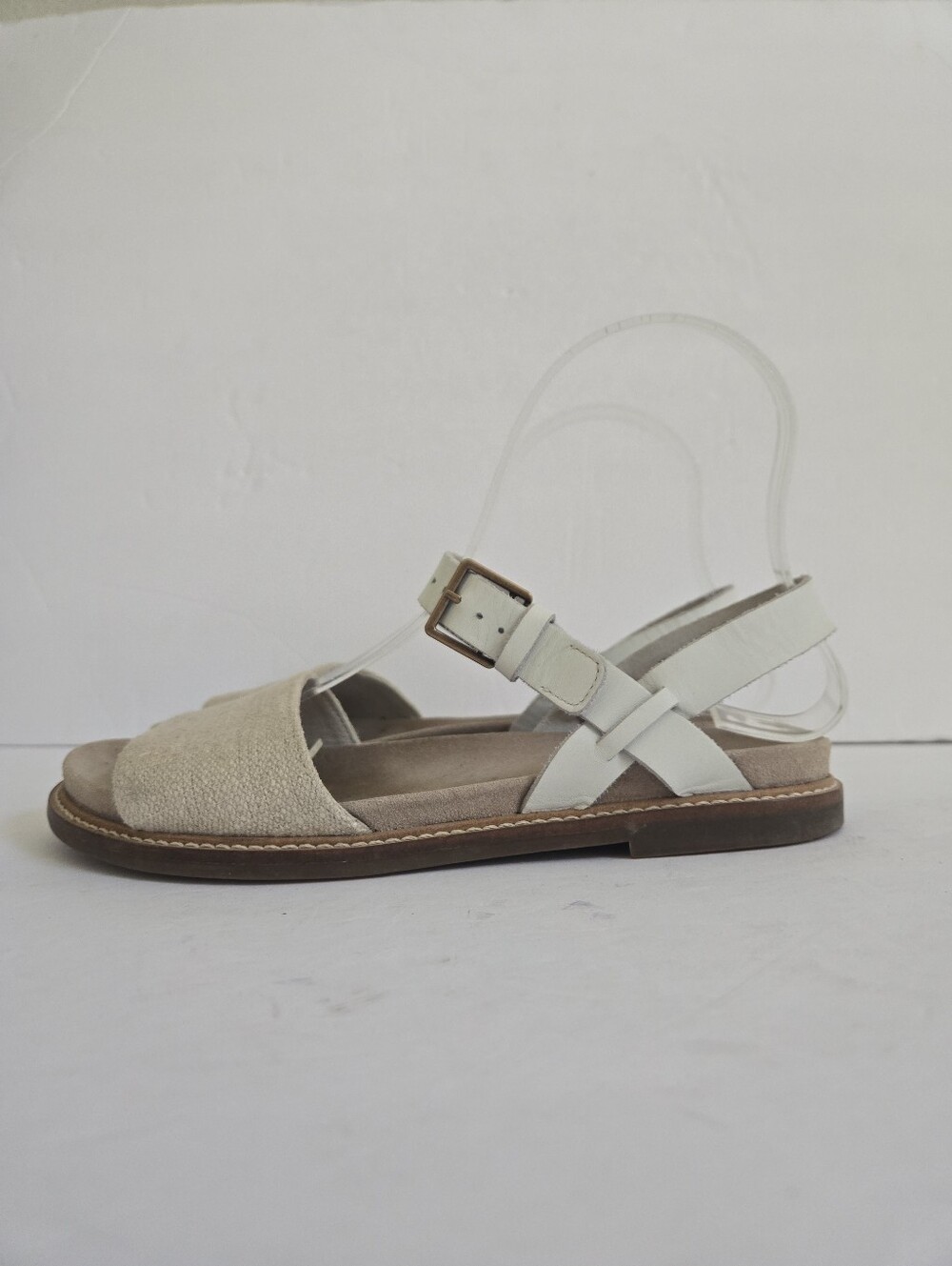 Clarks Corsio Strap Flat Sandals Taupe Size 6.5 - Picture 6 of 12